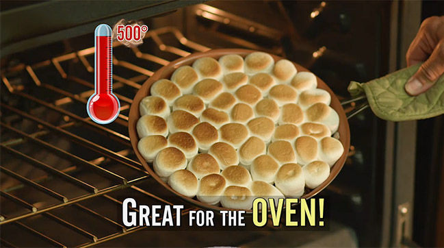 Great for the oven - up to 500 degrees